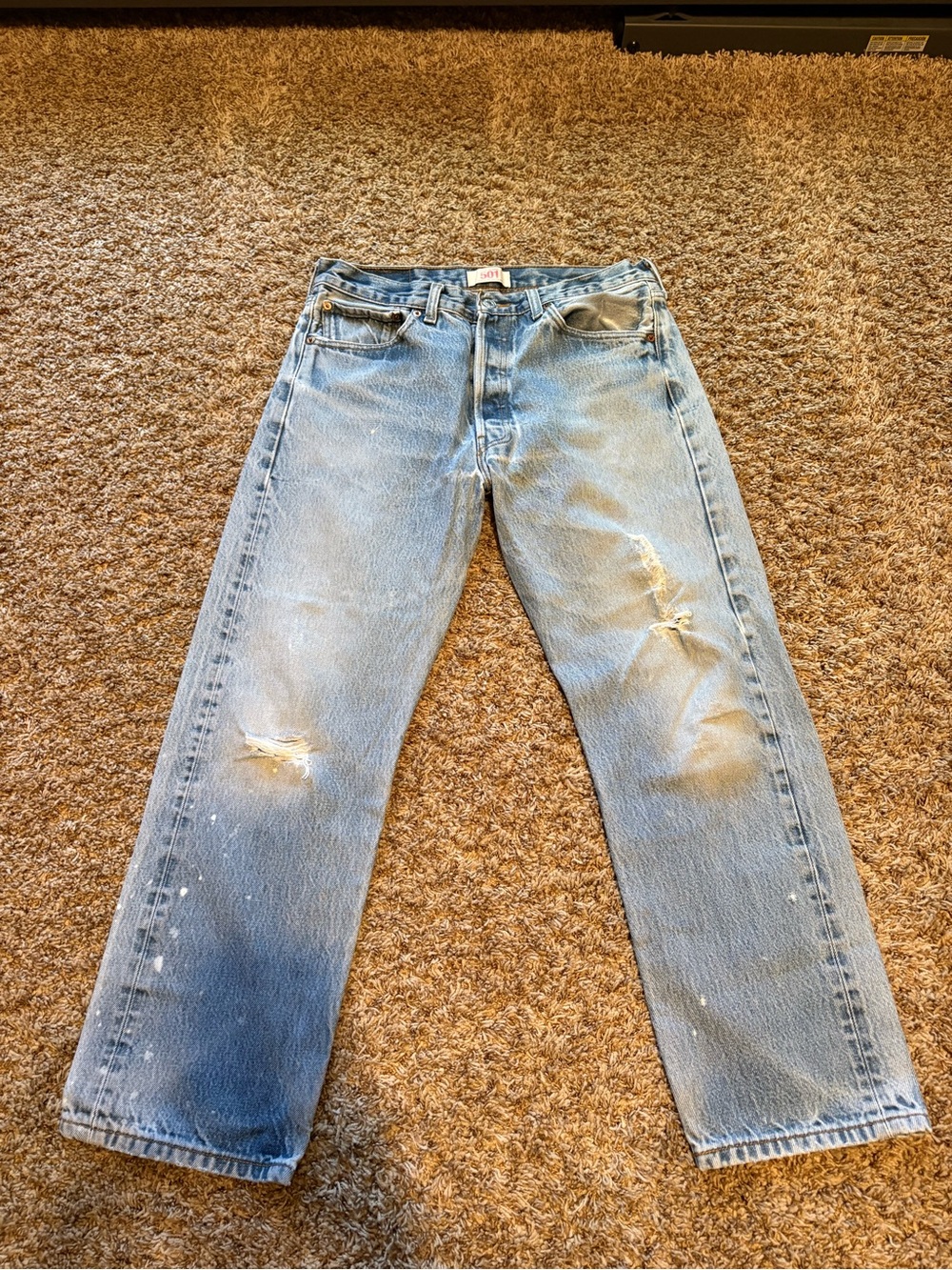 Levi’s 501 vintage Light Blue Men's Straight-Leg Jeans - Classic Denim 34 x 30
